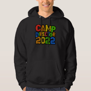 Colourful Kids Camp Director 2022 Camping Host Cha Hoodie