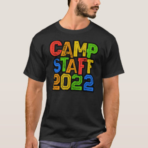 Colourful Kids Camp Staff 2022 Host Summer Counsel T-Shirt