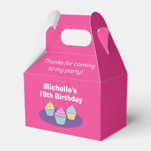 Colourful kid's cupcake Birthday party favour boxe Box