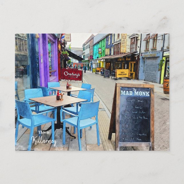 Colourful Killarney- Ireland Postcard (Front)