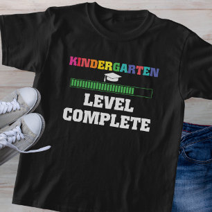 Colourful "Kindergarten Level Complete" Child's T-Shirt