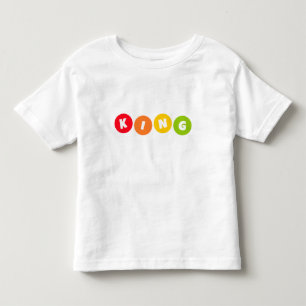 Colourful KING Letters in Bright Circles Toddler T-Shirt