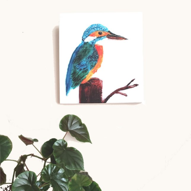 Colourful Kingfisher Bird Art Canvas Print (Creator Uploaded)