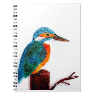 Colourful KIngfisher Bird Notebook