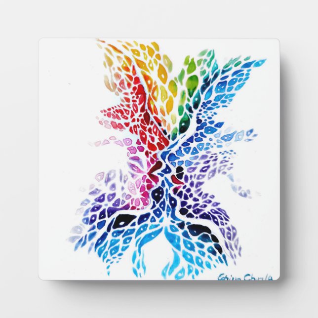 Colourful kiss plaque (Front)