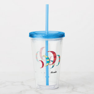 Colourful Kite Surfers in Summer Acrylic Tumbler