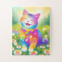Colourful Kitty Kid's Jigsaw Puzzle