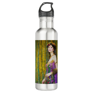 Colourful Klimt Style Collage Portrait of a Woman 710 Ml Water Bottle