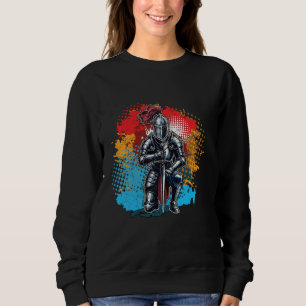 Colourful Knight Funny Mediaeval Knights Ren Faire Sweatshirt