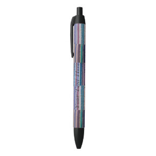 colourful knitted stripes original fun design black ink pen