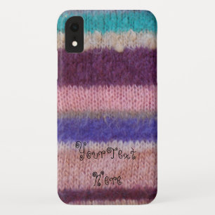 colourful knitted stripes vintage style fun Case-Mate iPhone case