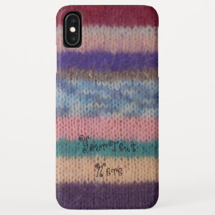 colourful knitted stripes vintage style fun Case-Mate iPhone case