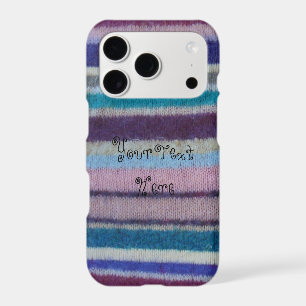 colourful knitted stripes vintage style fun design