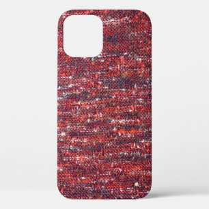 Colourful Knitted Texture: Cosy Background iPhone 12 Case