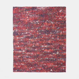 Colourful Knitted Texture: Cosy Background Fleece Blanket