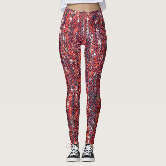 Colourful Knitted Texture: Cosy Background Leggings