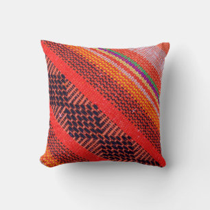 Colourful knitwear with multi colour of the rope a cushion