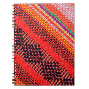 Colourful knitwear with multi colour of the rope a notebook