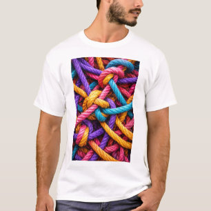 Colourful Knotted Rope Pattern – Vibrant  Tshirt