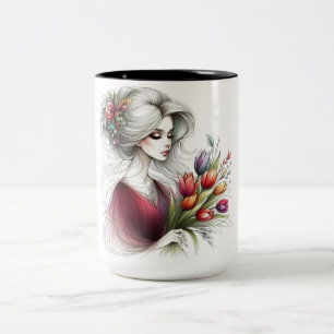 Colourful Koala Art T-Shirt Unique Artistic Desi Two-Tone Coffee Mug