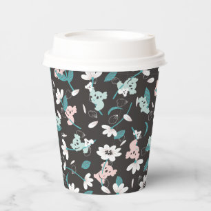 Colourful Koala Pattern Cute Animal and Floral Paper Cups