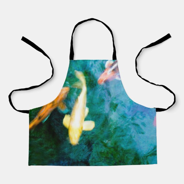 Colourful Koi Fish Apron (Front)