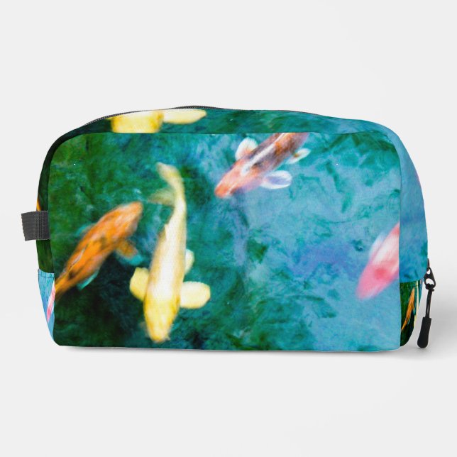 Colourful Koi Fish Dopp Kit (Front)