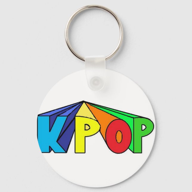 Colourful KPOP 3D Key Ring (Front)