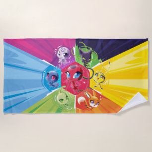 Colourful Kwamis Beach Towel