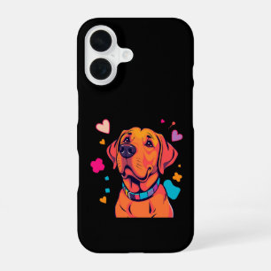 🌟 Colourful Labrador Dog Art iPhone 16 Case