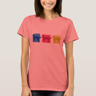Colourful Labrador Retriever Silhouettes T-Shirt