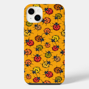 Colourful ladybugs iPhone 14 plus case