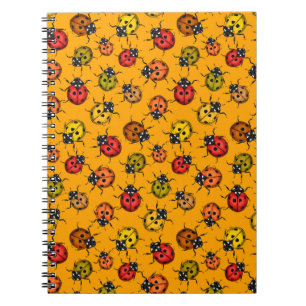 Colourful ladybugs notebook