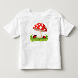 Colourful Ladybugs Resting Beneath Toddler T-Shirt