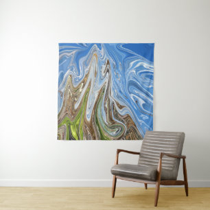 Colourful Landscape Abstract Art Best fine art Tapestry
