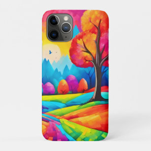 Colourful Landscape in Dreamlike Art Style Case-Mate iPhone Case