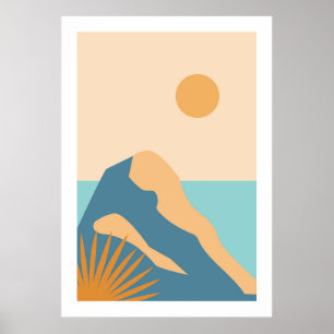 Colourful landscape poster
