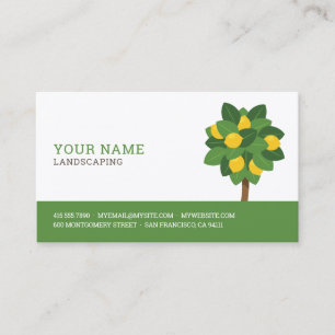 Colourful Landscaping Business Card