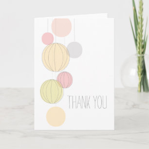 Colourful Lanterns Thank You Card