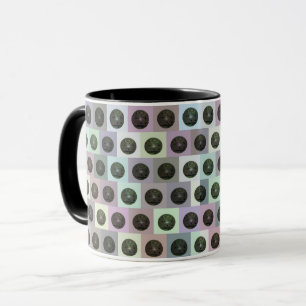 Colourful Lawn Bowls Pattern, Mug
