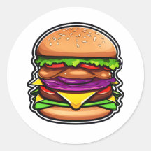 Colourful Layered Burgers Bursting Flavours 012