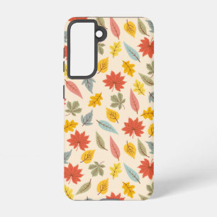 Colourful Leaf Fall Pattern Samsung Galaxy Case