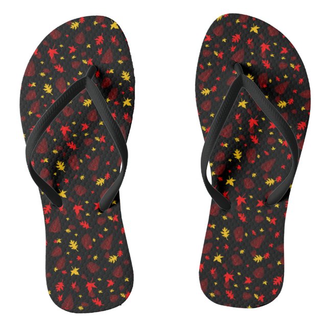 Colourful Leaf Jandals (Footbed)