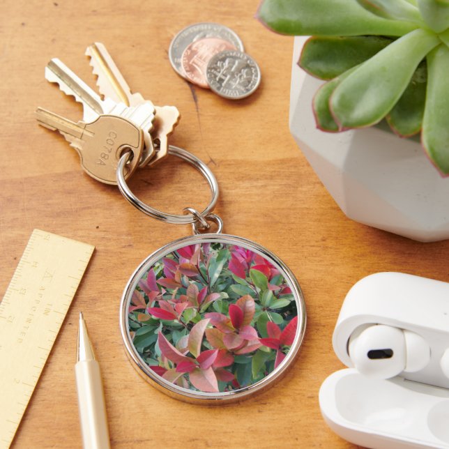 Colourful  Leaf Key Ring (Desk)