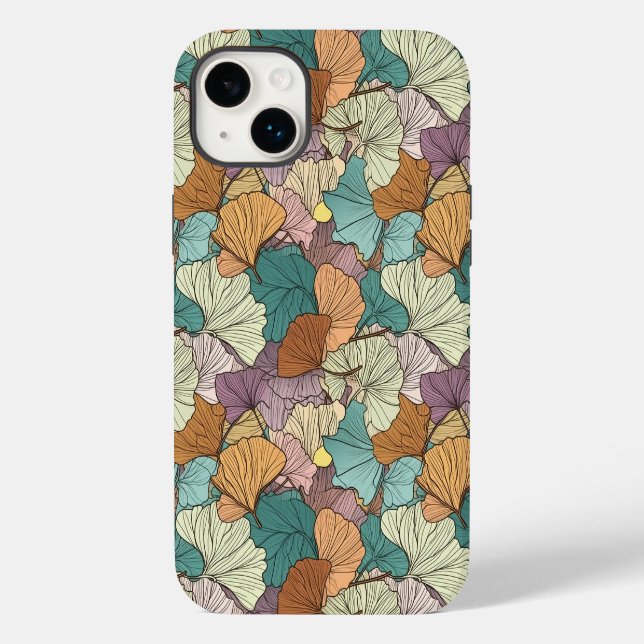 Colourful Leaf Pattern Case-Mate iPhone Case (Back)