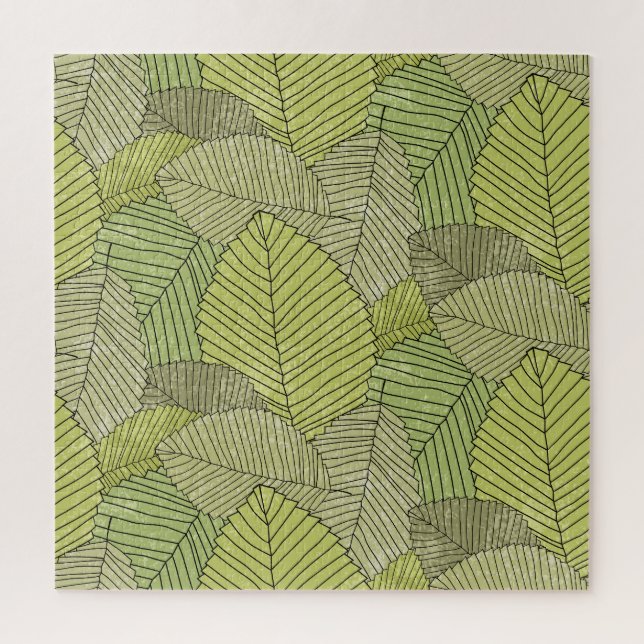 Colourful Leafs Pattern Design Jigsaw Puzzle (Vertical)