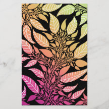 Colourful Leafy Design Soap Wrap Paper Sheet