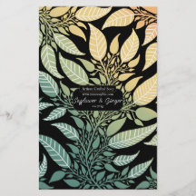Colourful Leafy Design Soap Wrap Paper Sheet