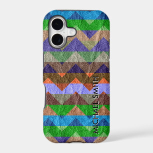 Colourful Leather Chevron