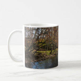 Colourful Leaves Fall Reflections on Autumn Stream Coffee Mug